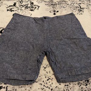 J. Crew Flat Front Linen Blend Slim Fit Shorts 36